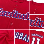 Custom Jersey Authentic White-Black Red Baseball Custom Jersey Authentic White-Black Red Baseball