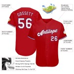 Jersey White-Royal Baseball Authentic Custom Red Jersey White-Royal Baseball Authentic Custom Red