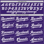 Baseball Jersey Purple Custom Authentic White-Gold Baseball Jersey Purple Custom Authentic White-Gold
