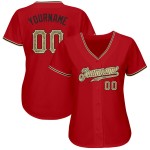 Red Jersey Camo-Black Authentic Custom Baseball Red Jersey Camo-Black Authentic Custom Baseball