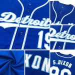Authentic Blue Custom Jersey Royal White-Light Baseball Authentic Blue Custom Jersey Royal White-Light Baseball