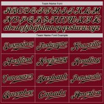 Black-Cream Split Fashion Crimson Custom Baseball Authentic Jersey Black-Cream Split Fashion Crimson Custom Baseball Authentic Jersey