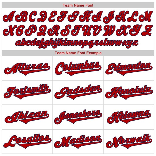 White Red-Navy Custom Jersey Baseball Authentic White Red-Navy Custom Jersey Baseball Authentic