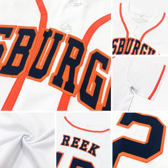 White Authentic Royal Baseball Jersey Custom White Authentic Royal Baseball Jersey Custom