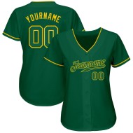 Green Custom Green-Gold Baseball Kelly Kelly Authentic Jersey Green Custom Green-Gold Baseball Kelly Kelly Authentic Jersey
