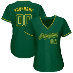 Green Custom Green-Gold Baseball Kelly Kelly Authentic Jersey Green Custom Green-Gold Baseball Kelly Kelly Authentic Jersey