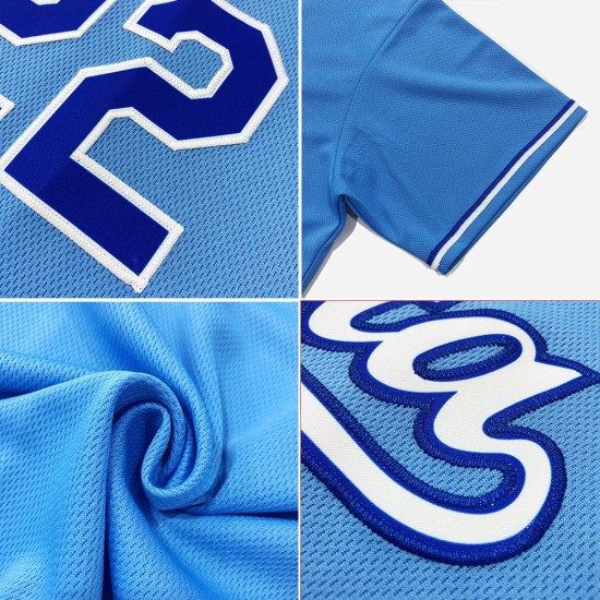 Baseball Shirt Navy Light Authentic Blue Jersey Custom Rib-Knit Throwback Baseball Shirt Navy Light Authentic Blue Jersey Custom Rib-Knit Throwback