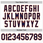 Jersey Throwback Baseball White Custom Navy-Orange Authentic Jersey Throwback Baseball White Custom Navy-Orange Authentic