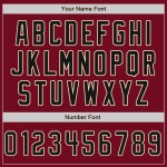 Black-Cream Split Fashion Crimson Custom Baseball Authentic Jersey Black-Cream Split Fashion Crimson Custom Baseball Authentic Jersey