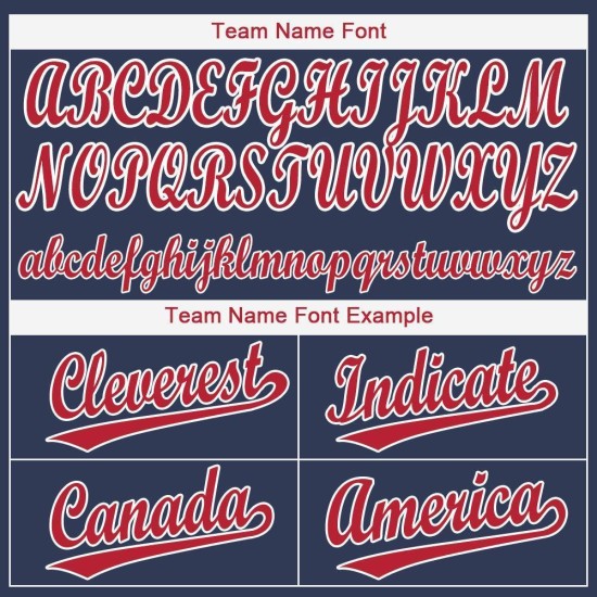 Baseball Custom Jersey Red-White Navy Baseball Custom Jersey Red-White Navy