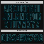 Black Custom Throwback Teal Baseball Authentic Jersey Black Custom Throwback Teal Baseball Authentic Jersey