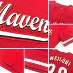 Red Jersey Baseball Authentic Custom Navy-White Red Jersey Baseball Authentic Custom Navy-White