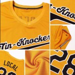 Jersey Baseball Black-White Gold Authentic Custom Jersey Baseball Black-White Gold Authentic Custom