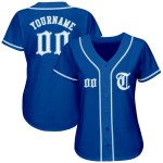 Authentic Blue Custom Jersey Royal White-Light Baseball Authentic Blue Custom Jersey Royal White-Light Baseball