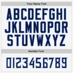 White Baseball Navy-Powder Authentic Jersey Custom Blue White Baseball Navy-Powder Authentic Jersey Custom Blue