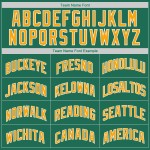 Jersey Shirt Throwback Custom Rib-Knit Kelly Baseball Green Authentic Gold-White Jersey Shirt Throwback Custom Rib-Knit Kelly Baseball Green Authentic Gold-White