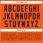 Orange Authentic Baseball Jersey Custom Orange-Navy Orange Authentic Baseball Jersey Custom Orange-Navy
