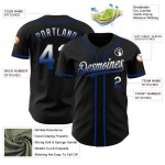 Baseball Authentic Fade Custom Fashion Black White-Royal Jersey Baseball Authentic Fade Custom Fashion Black White-Royal Jersey