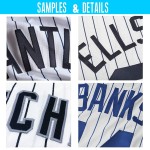 White Pinstripe Red Jersey Baseball Custom Authentic Red-White White Pinstripe Red Jersey Baseball Custom Authentic Red-White