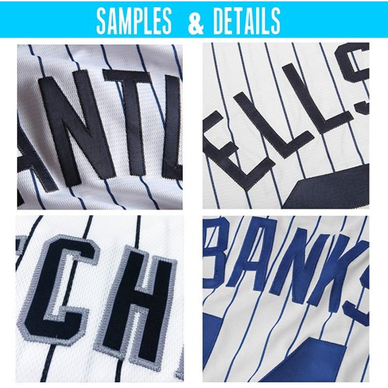 White Pinstripe Red Jersey Baseball Custom Authentic Red-White White Pinstripe Red Jersey Baseball Custom Authentic Red-White