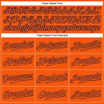 Orange Authentic Baseball Jersey Custom Orange-Navy Orange Authentic Baseball Jersey Custom Orange-Navy