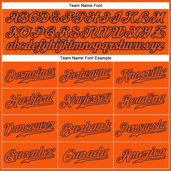 Orange Authentic Baseball Jersey Custom Orange-Navy Orange Authentic Baseball Jersey Custom Orange-Navy