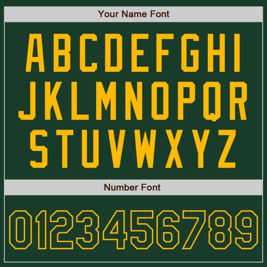Custom Gold Authentic Baseball Tone Two Jersey Green Custom Gold Authentic Baseball Tone Two Jersey Green
