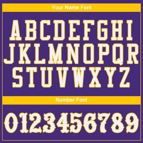 White-Gold Authentic Custom Purple Baseball Jersey White-Gold Authentic Custom Purple Baseball Jersey