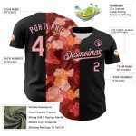 Ambartive Pink Pattern Custom Rose Jersey Authentic 3D Black Baseball Medium Ambartive Pink Pattern Custom Rose Jersey Authentic 3D Black Baseball Medium