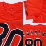 Orange Authentic Baseball Jersey Custom Orange-Navy Orange Authentic Baseball Jersey Custom Orange-Navy